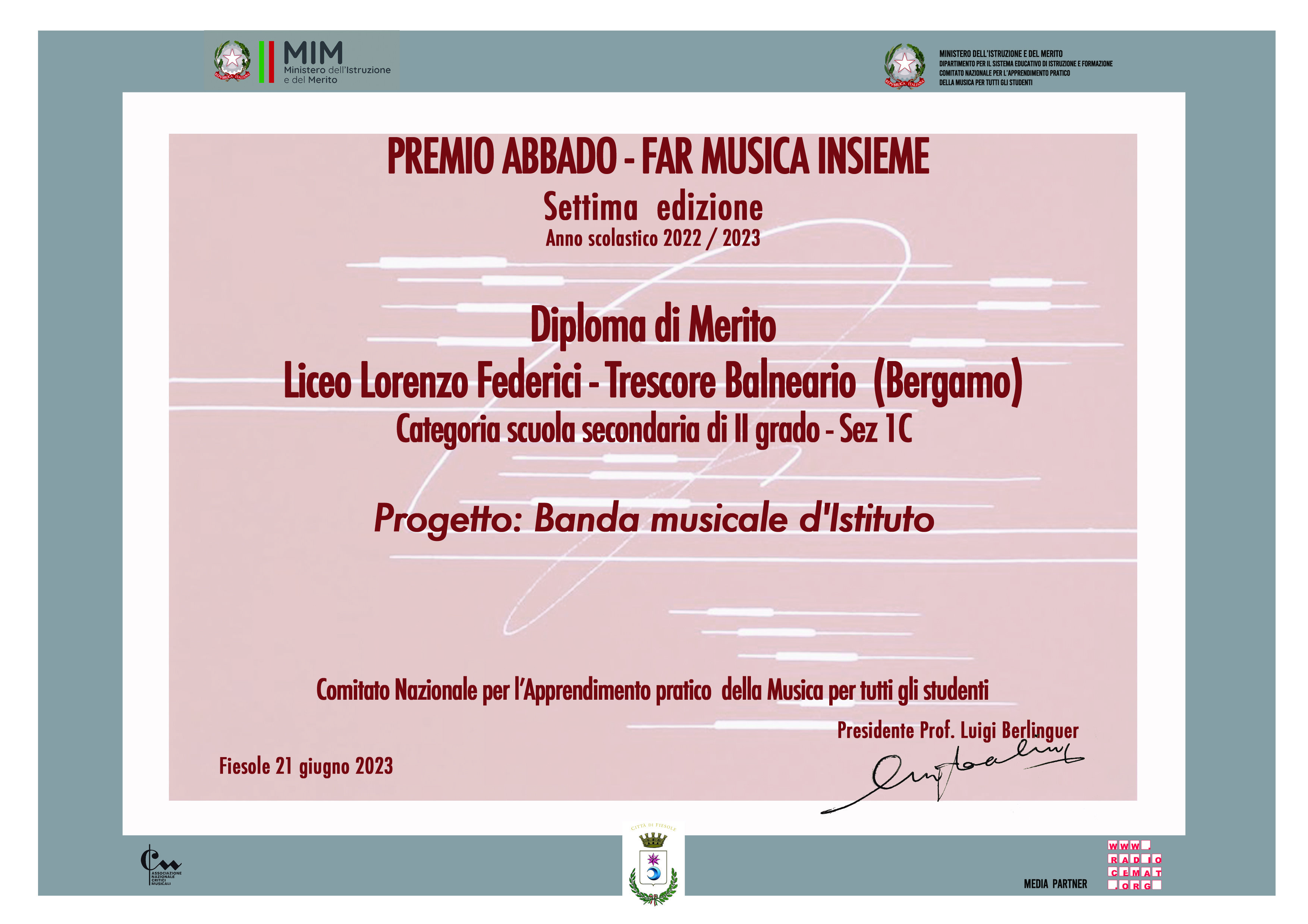 Concorso Abbado banda